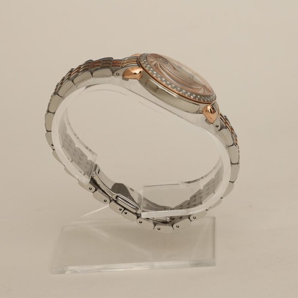 Michele Sidney MoP Diamond Silver Rose Gold Watch - Picture 5 of 13